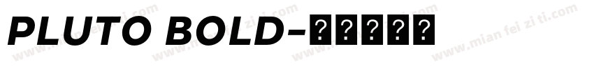 PLUTO BOLD字体转换